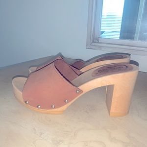 Candies Demi Wooden Sandals